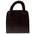 Bauletto Borsa Prada Marrone in Pelle Vernice Cioccolato