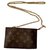 Louis Vuitton Clutch bags Brown Cloth  ref.179099