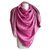 NEW GUCCI SCARF Pink Silk Wool  ref.179138