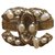 Chanel argolas Dourado Metal Pérola  ref.179176