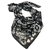 Black white CHANEL shawl Silk Cashmere Wool  ref.179234