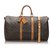 Louis Vuitton Brown Monogram Keepall Bandouliere 50 Leather Cloth  ref.179364