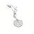 Autre Marque Collier Pendentif Cœur en Or Blanc et Diamants Argenté - vue 6