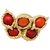 Chaumet earrings yellow gold and coral.  ref.179568