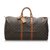 Louis Vuitton Brown Monogram Keepall 55 Leather Cloth  ref.179615