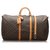 Louis Vuitton Brown Monogram Keepall Bandouliere 60 Leather Cloth  ref.179621