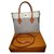 City Steamer Louis Vuitton on my side Grey Leather  ref.179737