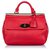 Mulberry Red Small Leather Suffolk Satchel Rot Leder Kalbähnliches Kalb  ref.179828