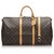 Louis Vuitton Brown Monogram Keepall Bandouliere 50 Leather Cloth Pony-style calfskin  ref.179833