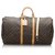 Louis Vuitton Brown Monogram Keepall Bandouliere 55 Leather Cloth  ref.179838