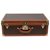 Espléndida maleta vintage Louis Vuitton Alzer 60 en lona monogram y lozine en muy buen estado Castaño Cuero Lienzo Madera  ref.180010