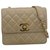 Chanel Handbags Beige Leather  ref.180035