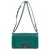 Chanel Boy bag in green quilted leather , Aged silver metal trim  ref.180140