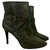 Ralph Lauren Grey ankle boots Leather  ref.180291