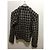 Marc Cain Houndstooth wool jacket Black Grey - view 2