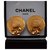 Chanel clipe de chapéu de palha em tons de ouro vintage em brincos Dourado Metal  ref.180522