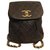 Boy Chanel Backpacks Brown Leather Lambskin  ref.180548