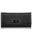 Mulberry Black Leather Long Wallet Silvery Pony-style calfskin  ref.180556