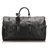 Louis Vuitton Black Epi Keepall 50 Nero Pelle  ref.180572