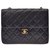 Chanel Matrasse Black Leather  ref.180993