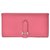 Hermès Hermes Bearn Brieftasche Pink Leder  ref.181275
