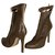 Miu Miu ankle boots Brown Leather  ref.181353