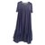 Autre Marque Robe minimaliste mi-longue Azul escuro Sintético  ref.181354