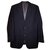 Burberry London Classic Gary Wool 100 Black Striped Suit Jacket Blazer Wood  ref.181525