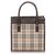 Burberry Brown House Check Canvas Tote Bag Multiple colors Beige Leather Cloth Pony-style calfskin Cloth  ref.181695