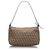 Fendi Brown Zucchino Canvas Baguette Black Light brown Leather Cloth Pony-style calfskin Cloth  ref.181759