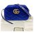 Gucci marmont bolsa para câmera Azul Veludo  ref.181822