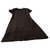 Comme des Garcons Maxi Dress Dark brown Wool Nylon  ref.181980