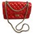 2.55 Chanel Red Leather  ref.182163