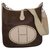 Evelyne Hermès Handbags Brown Cloth  ref.182181