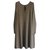 Twin Set pure silk&viscose midi dress Taupe  ref.182184