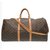 Louis Vuitton keepall 55 Brown Leather  ref.182187