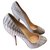 Christian Louboutin Heels Grey Exotic leather  ref.182214