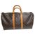 Keepall Louis Vuitton Travel bag Brown Cloth  ref.182721