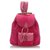Gucci Pink Bamboo Suede Drawstring Backpack Leather Wood  ref.182729