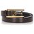 Cinturón con hebilla de cuero negro Cartier Metal Becerro  ref.182766