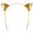 Maison Michel cute cat ears headband Golden Metal  ref.182869