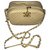 Chanel Handbags Golden Leather  ref.182946