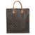 Louis Vuitton Brown Monogram Sac Plat Leather Cloth  ref.182980