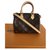 Louis Vuitton Nano Speedy Dark brown Leather  ref.183004