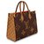 Louis Vuitton LV Onthego MM Marrone - vista 2