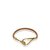 Hermès Hermes Brown Leather Jumbo Hook Bracelet Golden Metal Pony-style calfskin  ref.183364