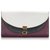 Chloé Chloe White Georgia Long Wallet Red Leather Pony-style calfskin  ref.183374