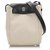 Hermès Hermes White Canvas Herbag TPM Crossbody Bag Black Leather Cloth Pony-style calfskin Cloth  ref.183379
