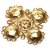 Broche Lion en or avec logo Chanel Métal Doré  ref.183385