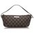 Gucci Brown GG Canvas Boat Black Leather Cloth Pony-style calfskin Cloth  ref.183535